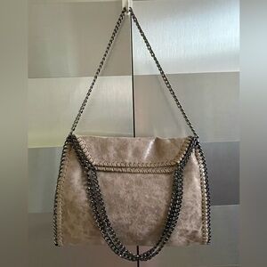 Stylish Tan Chain Strap Women's Bag